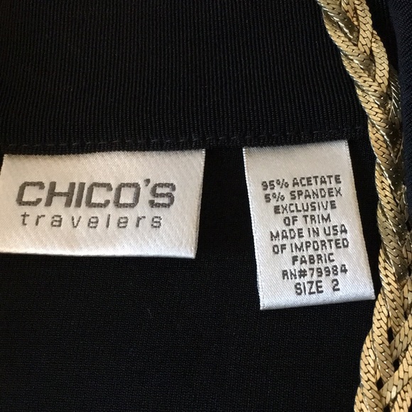 Chico’s Travelers Pretty Detail & Lace Jacket - Picture 6 of 7